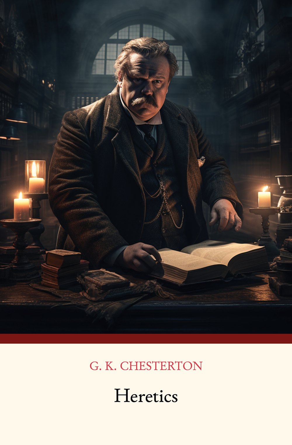 Front cover of Heretics by G. K. Chesterton